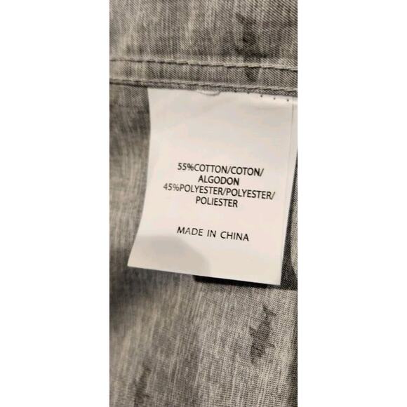 NEW Molokai Shirt Mens SIZE Extra Large Gray Black Outdoor Hawaiian Sharks Adult - Picture 5 of 5